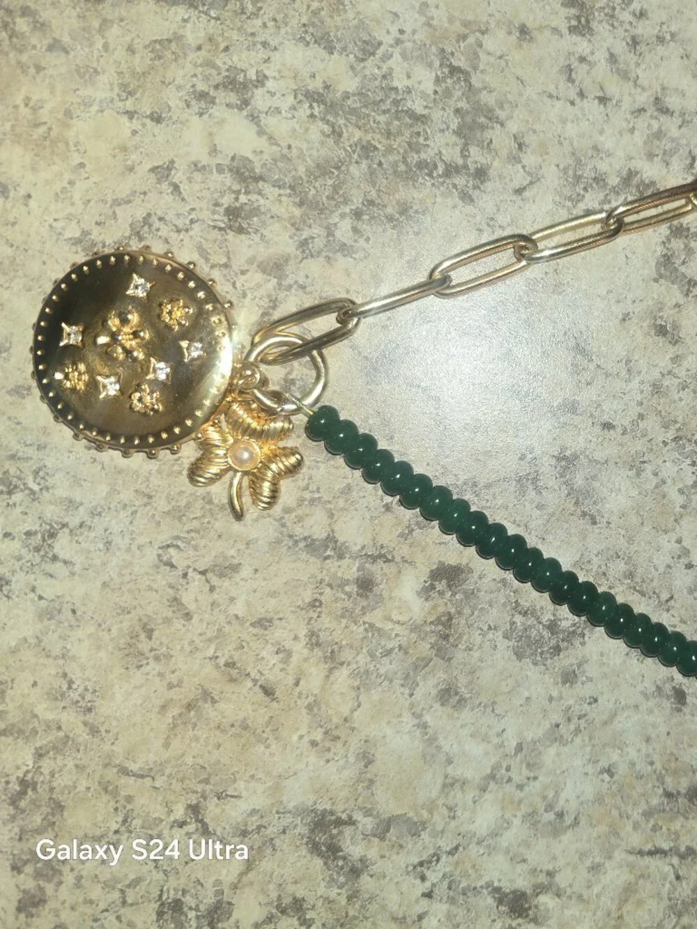 Chico's Short Clover Pendant Necklace